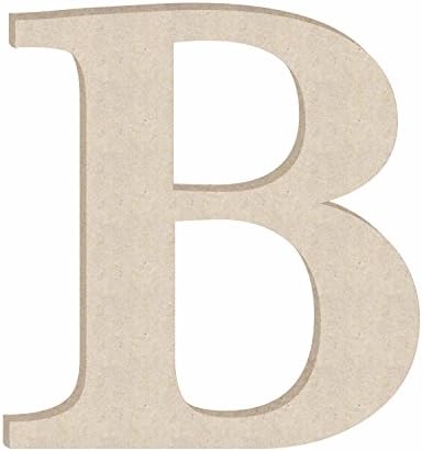 24" Times Unfinished Wood Letter Monogram B (Sizes 12"-30")