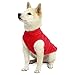 Gooby Stretch Fleece Vest Dog Sweater - Red, Medium - Warm Pullover Super Stretchy Fleece Dog Jacket for Small to Large Dogs