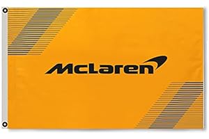 HIUYNN Formula one F1 McLaren Flag Banner 3x5Feet for Car Fans with Brass Grommets