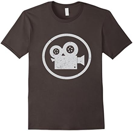 Mens Filmmaker T Shirt Gift for Cameraman or Movie Buff Geek XL Asphalt