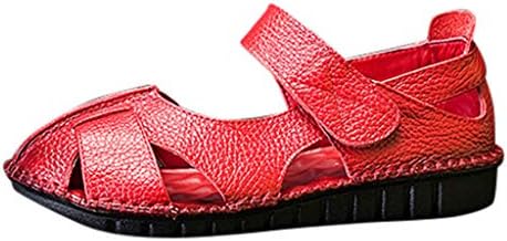 Love Letters ♡ Women's Leather Sandals Flats Comfortable Casual Summer Walking Driving Shoes Wild Loafers Outdoor Sandals