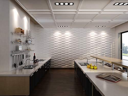 3D Decorative Wall Panels/Paintable Plant Fiber Design/Textured Eco Friendly Modern Wall Decor for TV Walls/Bedroom/Living Room Sofa