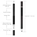 stylus,2 in 1 Fine Point Universal Capacitive Screen Touch Stylus Pen for Apple Ipad Samsung Galaxy Sony LG Huawei Black