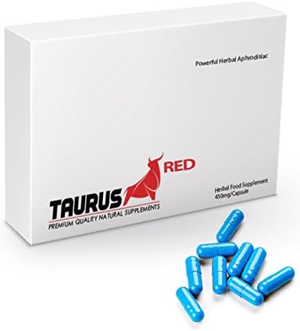 New Taurus Red - (10 Capsule Pack) 100% Natural Herbal Sexual Performance Enhancing Supplement for Men - Golden Root