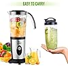 Uten Blender Food Processor, Small Mini Portable Smoothie Maker and Mixer Family Personal Blender for Milkshake, Fruit Vegetables Drinks, Ice, 5 Piece Set