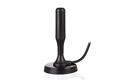 5m Kabel Leistungsstarke DVB-T2 HD Antenne ALU-Massivkern Stabantenne