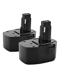 2 Unids 14.4 V Batería Dewalt, Hanaix 3000mAh Batería de Repuesto Ni-MH para Dewalt DC9091 DC9094 DW9091 DW9094 DE9038 DE9091 DE9092 Herramientas eléctricas inalámbricas