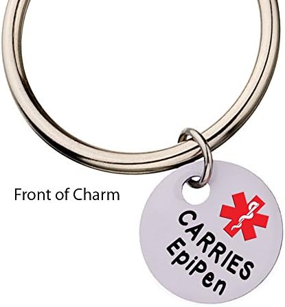 Carries EpiPen Medical Alert Keyring