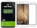 Dmax Armor for Huawei P9 Plus Tempered Glass Screen Protector, [Full Screen Coverage] Anti-Scratch, Anti-Fingerprint, Bubble Free, (White)