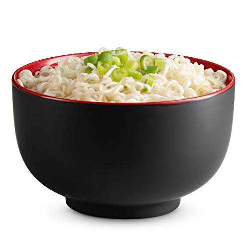 Kook Ceramic Japanese Noodle Bowl Set, Large Capacity, For Ramen, Udon
