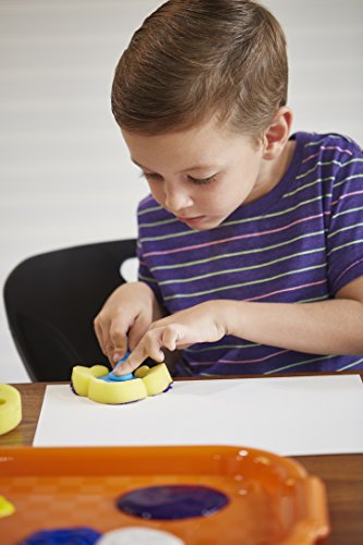 image for ECR4Kids Designer Foam Paint Stampers Set - 15 Unique Sponge Daubers -