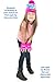 The Noodley LED Light UP Beanie Hat Pink/White Kids and Teens One Size Light Up Hat