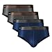 David Archy Men's 4 Pack Bamboo Rayon Soft Lightweight Pouch Briefs