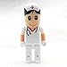 Aneew 16GB 2.0 White Hat Pendrive Nurse Women Hospital Robot USB Flash Drive Memory Stick Thumb RN Graduation Gift