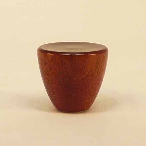 Wood Lamp Finial Mahogany Cup Pattern 3