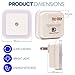 Night Light Plug in LED Lights for Bedrooms, Living Room, Kids Room, Adults, Hallway, Bathroom, Nursery etc –with Dusk to Dawn Light Sensor for Convenient Night Lighting, (6-Pack- Daylight White)
