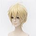 Flovex Short Straight Anime Cosplay Wigs Natural Sexy Costume Party Daily Hair (Light Blonde)