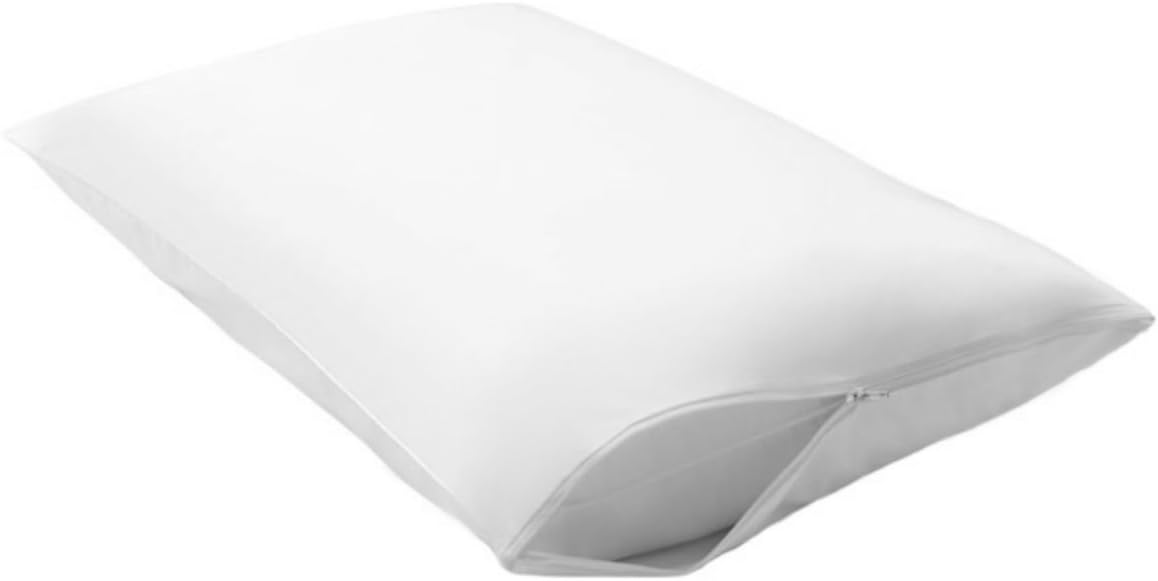Pillow Protector Set of 2 - Standard/Queen Pillow Cover- Allergy Pillow Cover - Dust Mite Protection - Zippered Encasement - Protective Bedding Layer