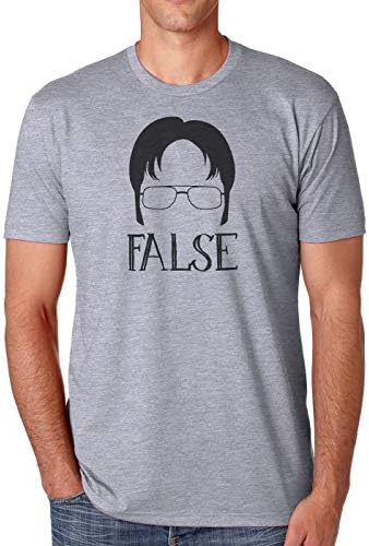 Dwight Schrute False Men's Athletic Fit Shirt