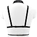Slocyclub Hottie Women Cut Out Black Bandeau Harness Strappy Body Caged Bra, C, Onesize