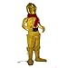 Kurt Adler Lighted Tinsel Fabric C3PO Decoration, 28-Inch