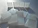FortySevenGems 100 Pieces Stained Glass Mosaic Tiles 1/2-Inch White Glass Textured
