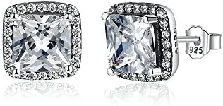 Aretes Pendientes Joyería Fina de Mujer Moda 2018 CZ Zirconia Small Stud Earrings AR0029