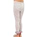 TeeHee Little Girls and Toddlers Fashion Footless Tights and Fleece Leggings 3 Pair Pack (3-5 Years, Stripe with Heart)