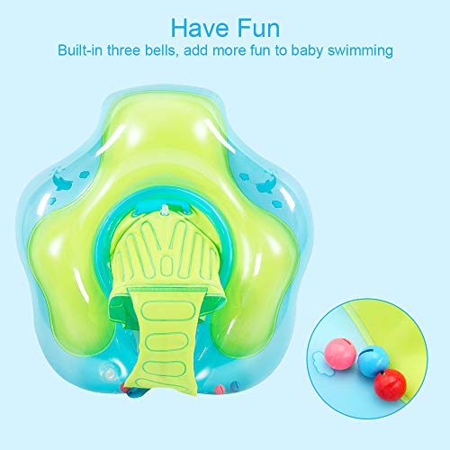 image for Nicewell Baby Swimming Float Ring - Crotch Strap Safe Underarm Inflata
