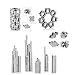 LiKee 5MM 216 Pieces Magnetic Sculpture Magnet Building Blocks Fidget Gadget Toys for Stress Relief, Office and Home Desk Decor, Cool Gadget for Adult,Man,Women (Silver, 5mm)