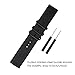 ViCRiOR for Garmin Fenix 5X Plus/Fenix 3 HR Watch Band, remium Woven Nylon Bands Adjustable Replacement Sport Strap with Metal Buckle for Garmin Fenix 3/Fenix 3 HR/Fenix 5X/ 5X Plus Smart Watch,Black