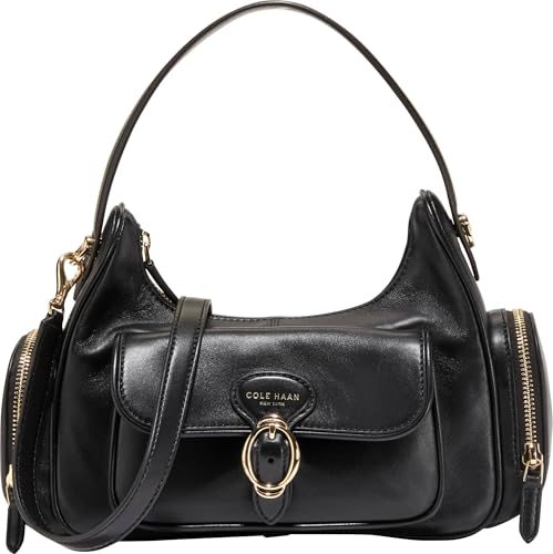 Cole Haan Women's Handbag - Alexandria Shoulder Bag with Pockets Crossbody Bag, Black - Amazon deal for $178.30