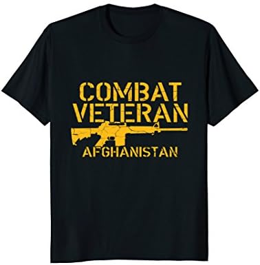 Combat & Veterans Memorial T ShirtsCombat Veteran Afghanistan T Shirt T-ShirtOEKO-TEX STANDARD 100