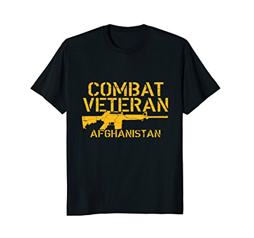 Combat & Veterans Memorial T ShirtsCombat Veteran Afghanistan T Shirt T-ShirtOEKO-TEX STANDARD 100