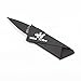 Card Shaped Folding Knife Survival Knife Pocket Knife,with Stainless Steel Shell Black Blade(Black)