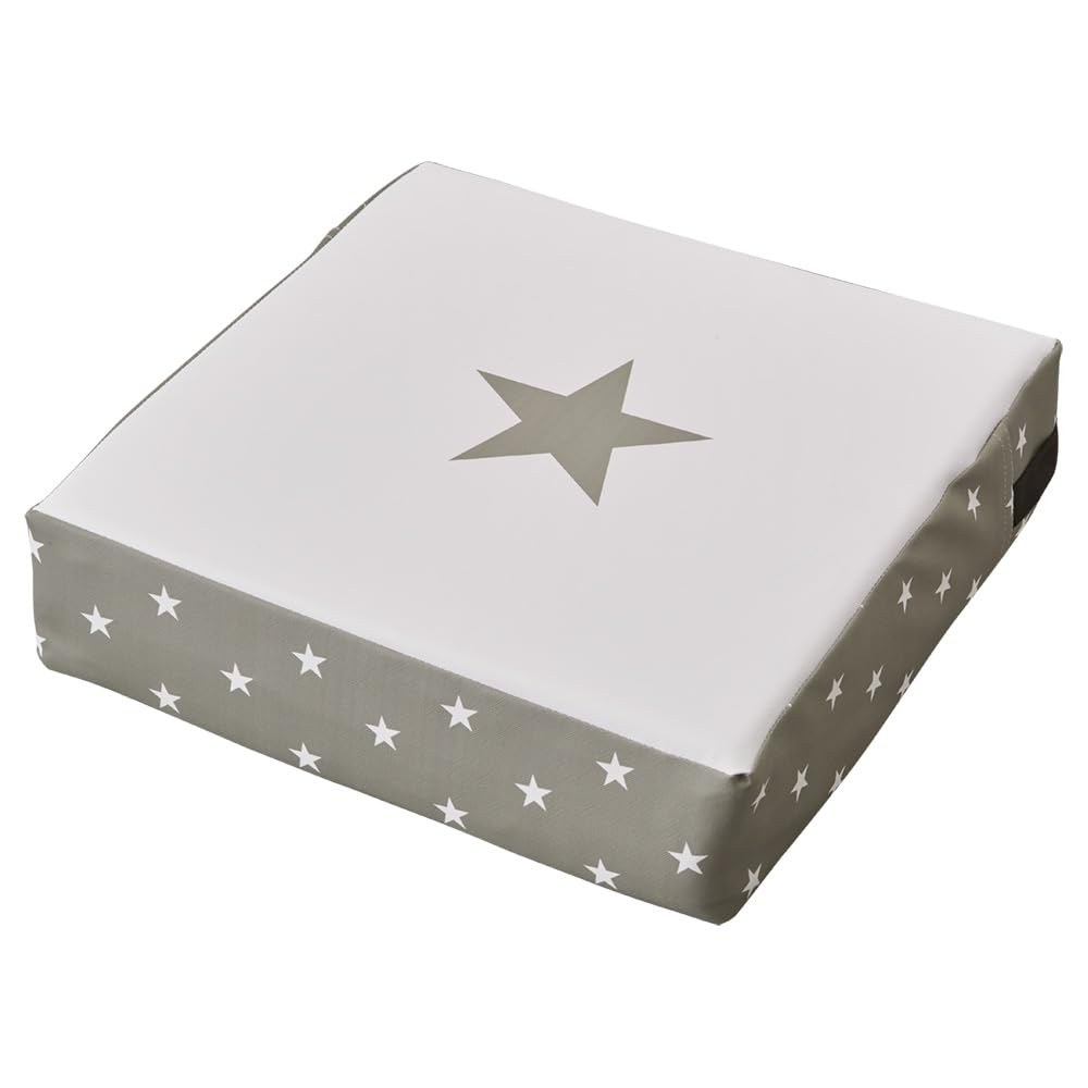 リコメン堂 高さ調整クッション 38×38×9cm 子供用 3段 ベルト付き 高さ調節 お食事クッション (グレー)商品画像