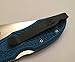 Matte Black Titanium Pocket Clip for Spyderco Delica 4 C11PBK Knife Tip Up Position