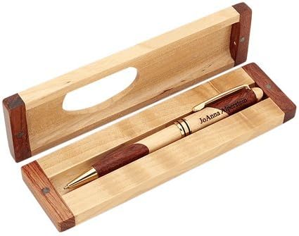 Custom Engraved Wood Pen Set