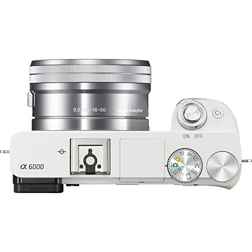 Sony Alpha a6000 Mirrorless Digital Camera 24.3MP SLR (White) with 16-50mm Lens ILCE-6000L/W 128GB Memory Deco Gear Case Filter Kit Charger & Extra Battery Power Editing Bundle - Thumbnail 6