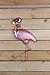 LIFFY Metal Flamingo Wall Decor Outdoor Hanging Art Glass Garden Decorations for Bathroom