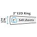 Avery Heavy-Duty View 3 Ring Binder, 2 Inch One Touch Slant Rings, 530-Sheet Capacity, DuraHinge, 2.8 Inch Wide Spine, Customizable Clear Cover and Spine, 1 White Binder (79792)