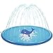 Ledivo Splash Pad& Sprinkler Mat 68'' Toddler Water Toys Fun for 1 2 3 4 5 6 Year Old Boys and Girls, Kids Outdoor Party Sprinkler Toy