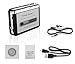Cassette Player,Valoin Cassette Tape to MP3 CD Converter Recorder via USB Cable Portable Tape Player Compatible for Laptops PC with Earphones