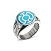 DC Comics Blue Lantern Corps Stainless Steel Blue Enamel Hope Ring