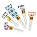 Bulk Party Pack of 144 Musical Blowouts, Assorted Colors, Birthday Party Favors, New Years Party Noisemakers 1 Gross Party Blow Outs Whistles, Party Accessory, Party Blowouts