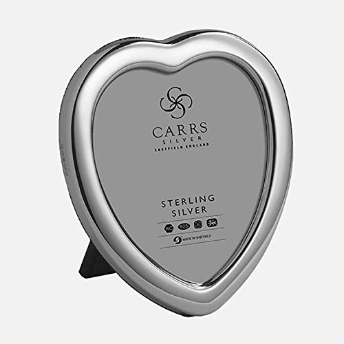 Carrs - Heart Sterling Silver Photo Frame - 11 x 9cm (4" x 3½")