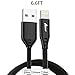 Aimus Lightning Cable, 6.6FT Apple MFI Certified Lightning to USB Charging Cable Nylon Braided USB Charging & Syncing Cord Compatible with iPhone X 8 Plus 7 Plus 6 6S Plus 5S iPad Pro and More, Black