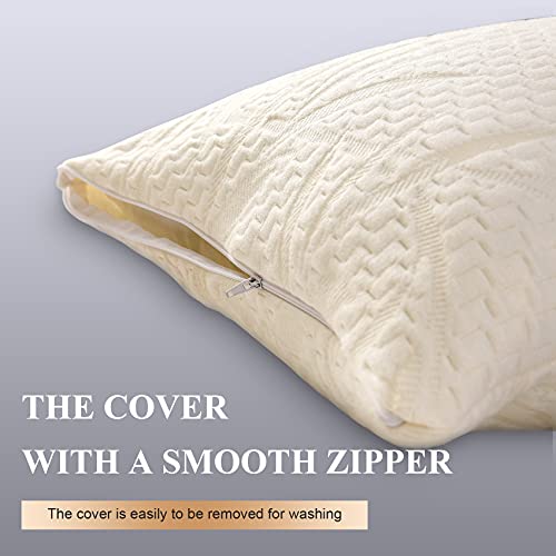 Decroom Full Body Pillow Zipped Bamboo CoverBreathable Cooling for