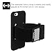 Fintie iPod Touch 6 Armband - [CaseBot Series] iTouch 6 / iTouch 5 Sports Running & Exercise Gym Armband with Premium Flexible Detachable Silicone Case Cover Combo for iPod Touch 6th GEN, Black