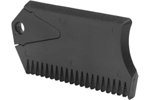 Wax Comb Tool for Water Sports Surfboards Designed to Remove and Maintain Wax with Serrated and Straight Edges